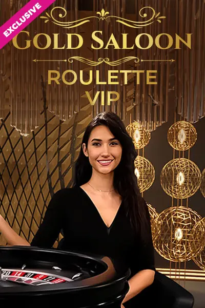 Juego de ruleta en vivo de Posido: Gold Saloon Roulette VIP