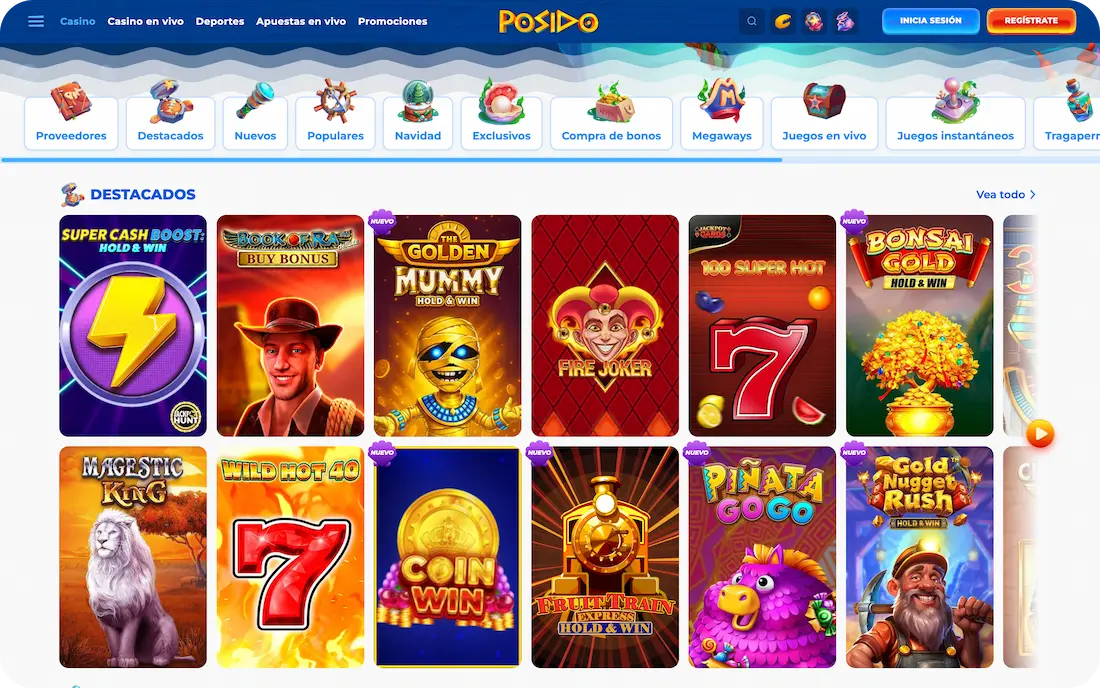 juegos del casino posido
