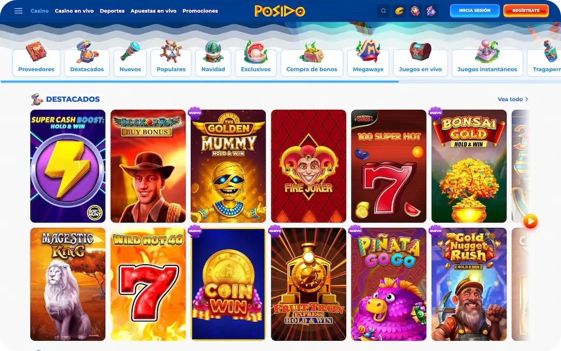 juegos del casino posido