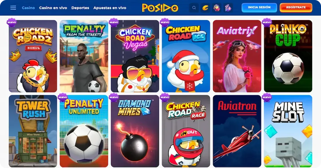 posido juegos instantaneos