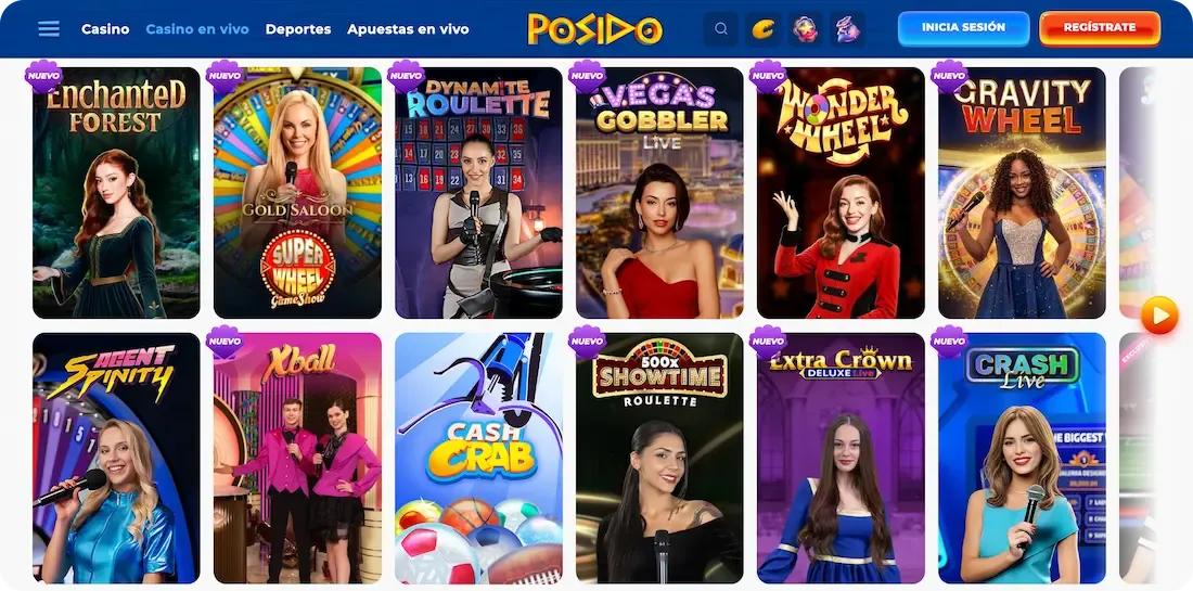 posido casino en vivo