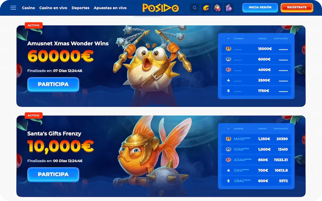 posido casino torneo